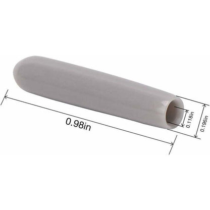 120 Pieces Dishwasher Caps, Inner Diameter 3Mm Pvc Protective Cover, Dish Basket, 325Mm (Grey).