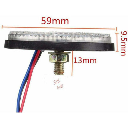 LED Trailer Lights, 2 pcs LED Trailer Tail Lights ROund Reflector Brake Light LED Clearance Light 12V For Car.