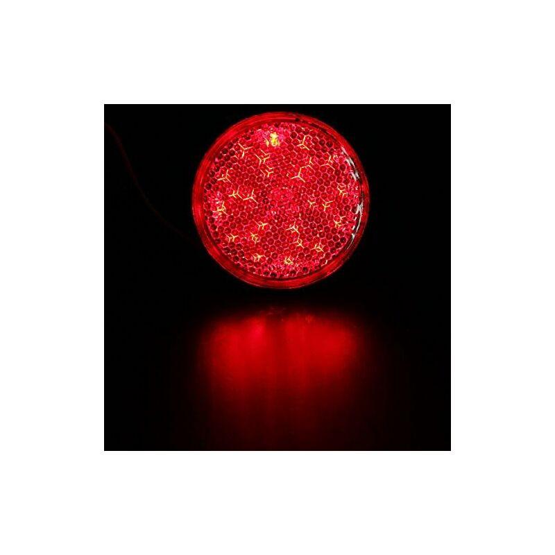LED Trailer Lights, 2 pcs LED Trailer Tail Lights ROund Reflector Brake Light LED Clearance Light 12V For Car.