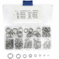180 pcs 8 Size 304 Stainless Steel Spring Washer Assortment Kit, Spring Washers Kit M2.5 M3 M4 M5 M6 M8 M10.
