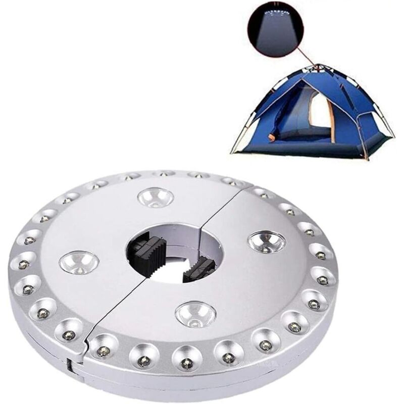 Camping Lights, LED Cordless Patio Umbrella Lights 3 Levels Dimmer Cordless Slide Light With 28 Super Bright LEDs For.
