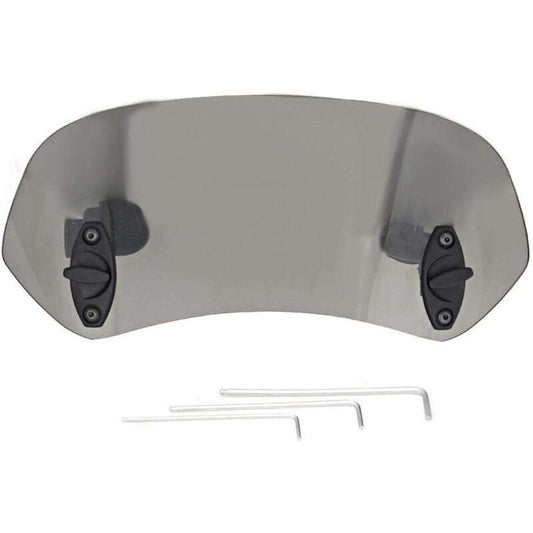 Motorcycle Windshield Adjustable Clip On Windscreen Wind Deflector Windshield Accessories For Motorcycle Tawny.