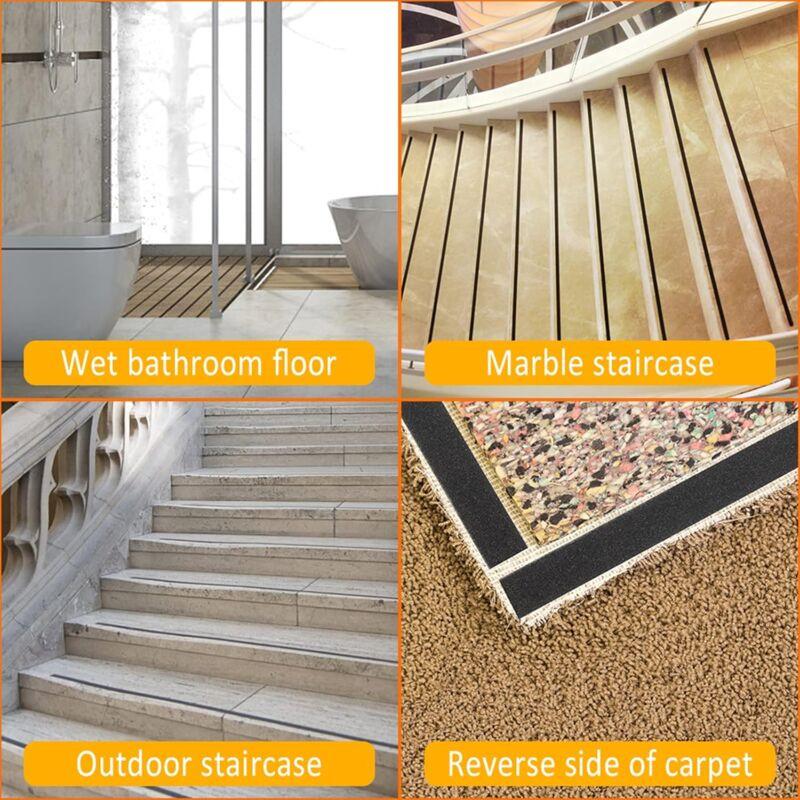 Anti Slip Tape, 15M25Mm Anti Slip Tape For Stairs Adopts Self-Adhesive Design, Pvc Anti Slip Tape For All Kinds Of.