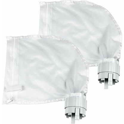 2 Pack Pool Cleaner Filter Bags Fits Polaris360 And 380 Pool Cleaner Zippered And Adjustable Design In White.