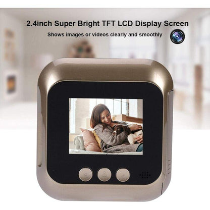 Door Viewer 2.4 Inch Hd Display Screen Smart Home Doorbell Security Camera Electronic Door Viewer For Home Surveillance.
