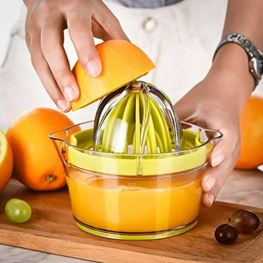 Multifunction Manual Juicer, 4 In 1 Citrus Juicer For Oranges, Lemons, Citrus Fruits, With 1 Reamer, Engraved.