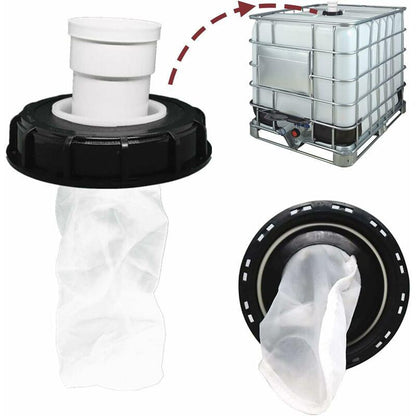 Ibc Lid Filter - Rainwater Filter - Washable Nylon - With Lid - 165Mm - 245Mm - Water Filter - Rainwater Tank Accessory.