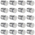 20 pcs Glass Standoffs, 19 X 25Mm Standoff Screws, Stainless Steel Wall Mount For Advertising Nails, For Plaques And