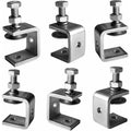 6 pcs Heavy Duty 304 Stainless Steel C-Clamps, For Clamps, Pliers And Turnbuckles, Woodworking Tools, Diy & Auto Repair.