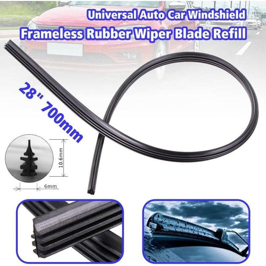 Cuttable Windshield Wiper Blades, Replacement Rubber, Prevents Glass DAmage, 8 Pieces, 700 Mm (Wipers Not Included).