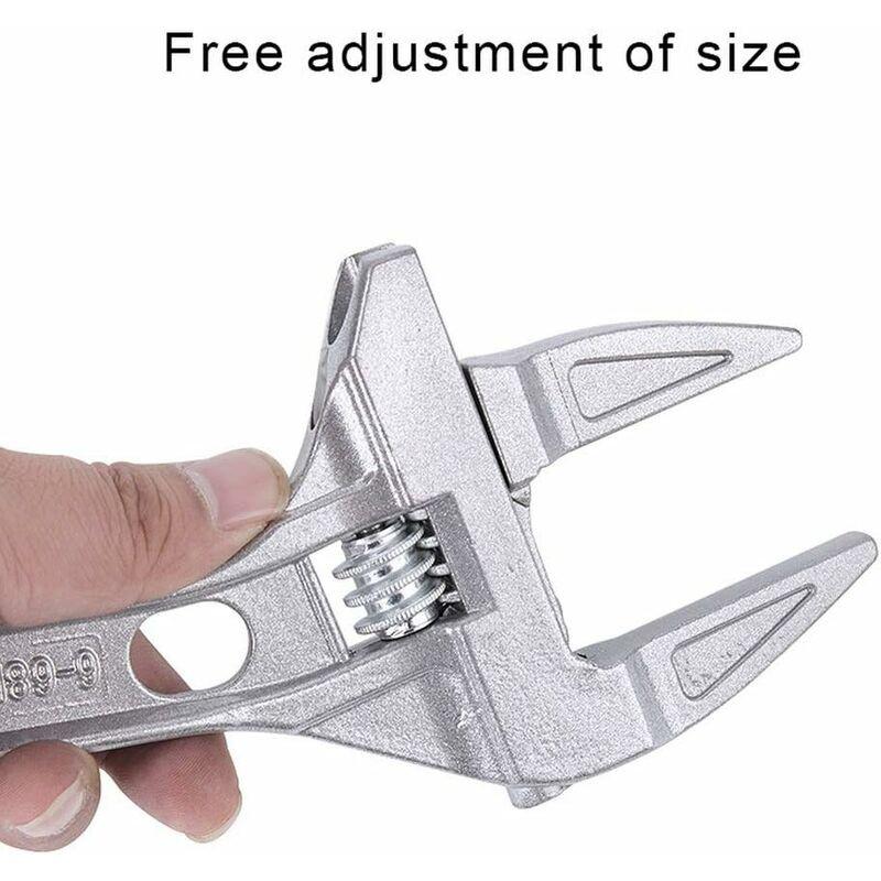 Adjustable Wrenches 6-68Mm Wide Jaw Spanner Bathroom Wrench Aluminum Alloy Hand Tools For Tightening Or Loosening Nuts.