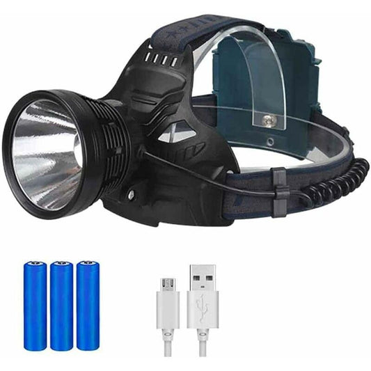 Rechargeable LED Headlamp For Adults, Ipx5 Waterproof Usb Rechargeable Headlamp For Camping, Running, Hunting.