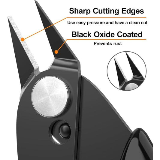 2 pcs Side Cutters Pliers For Cable Jewelry Crafts.