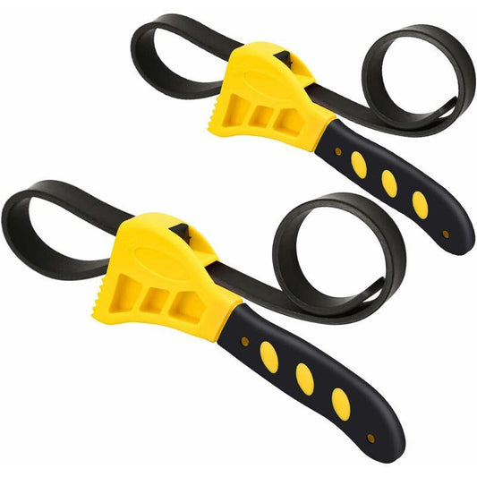 ClÃ© Ã Sangle RÃ©glable Pour Filtre, 2 ClÃ©s 6/8" Ã Sangle De Filtre Multifonctional PoignÃ©e Outil De Retrait Pour.
