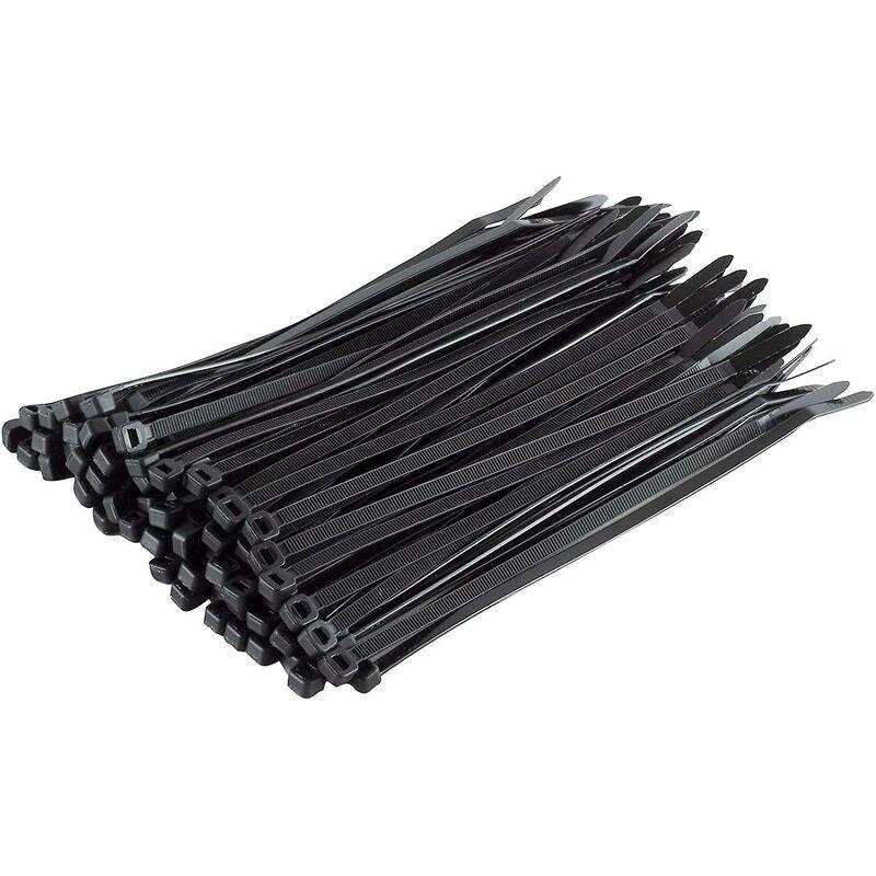 Pack Of 100 Cable Ties, Black, 200 X 4.8 Mm.
