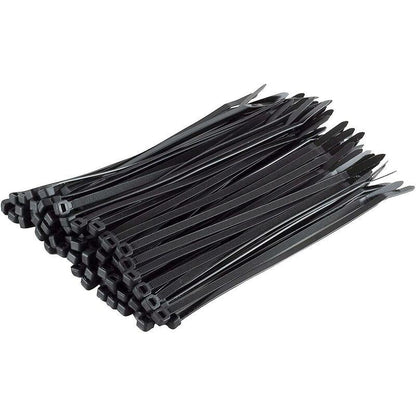 Pack Of 100 Cable Ties, Black, 200 X 4.8 Mm.