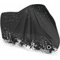 Motorcycle Cover Waterproof, Cold And Weather Resistant 190T Black Protects From Dust