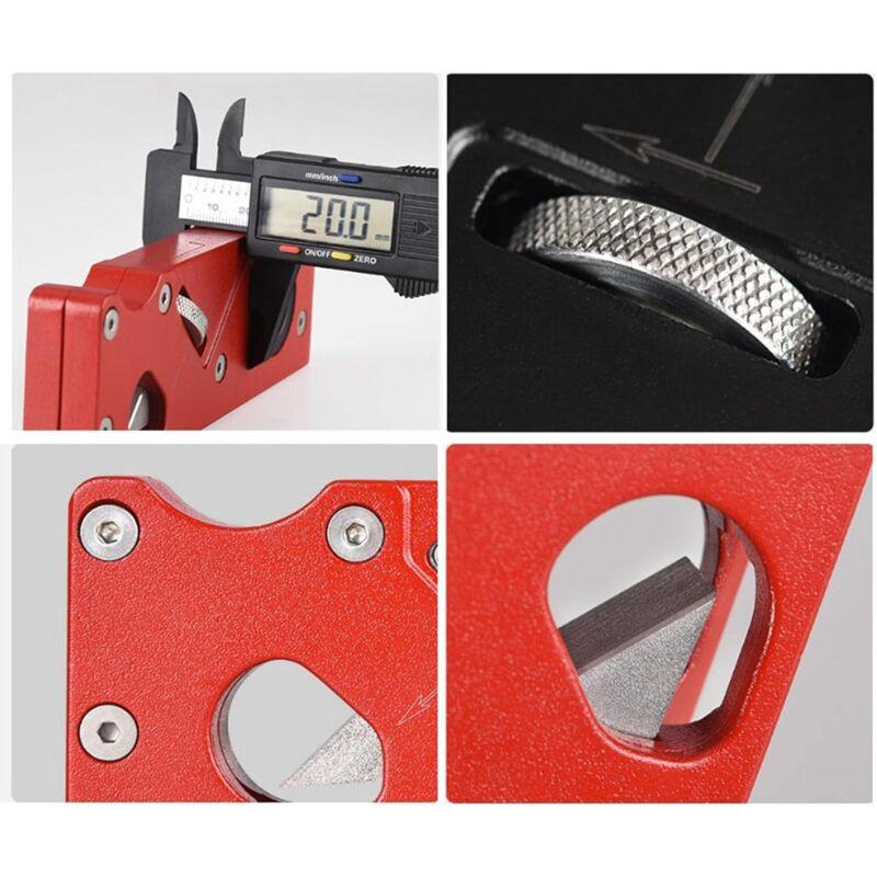 Lightweight Wood Hand Planer Manual Adjustable Wood Chamfer Planer For Smoothing Contours - Red.