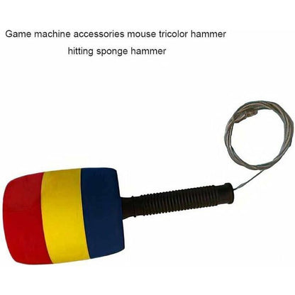 Soft Sponge Hammer Kids Game Hitting Striking Tool Non-Slip Hammers Washable Game Accessories Replacement Parts, Short.