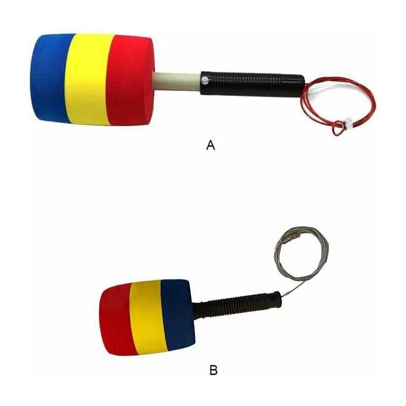 Soft Sponge Hammer Kids Game Hitting Striking Tool Non-Slip Hammers Washable Game Accessories Replacement Parts, Short.