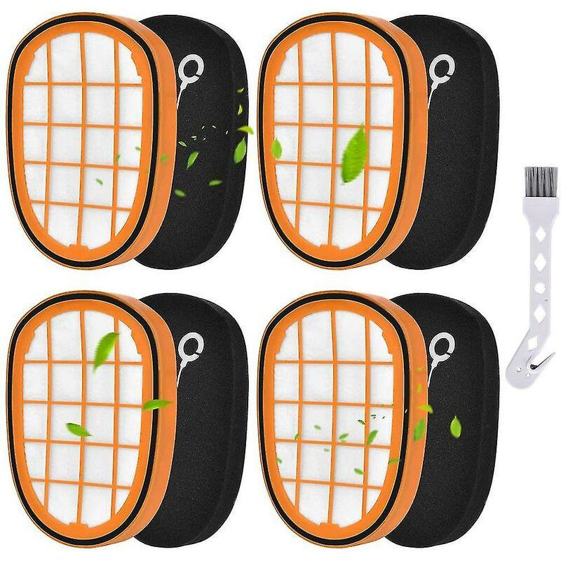 4 Packs De Filtres Pour Philips Speedpro Max Aqua Handheld Fc6812 Fc6813.
