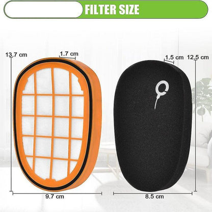 4 Packs De Filtres Pour Philips Speedpro Max Aqua Handheld Fc6812 Fc6813.