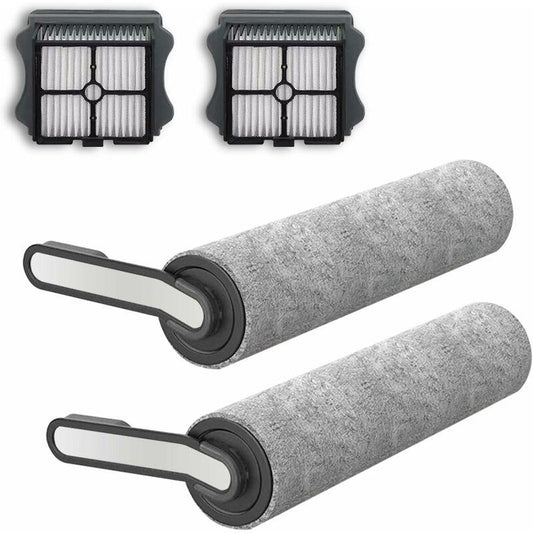 S5 2 Pack Brush ROllers & 2 Pack Hepa Filters For Tineco Floor One S5 Cordless Vacuum Cleaner.