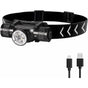 H330 Headlamp, 1500 Lumens Rechargeable LED Headlamp, Ip66 Waterproof Head Torch, 5 Lighting Modes For Cycling Camping.