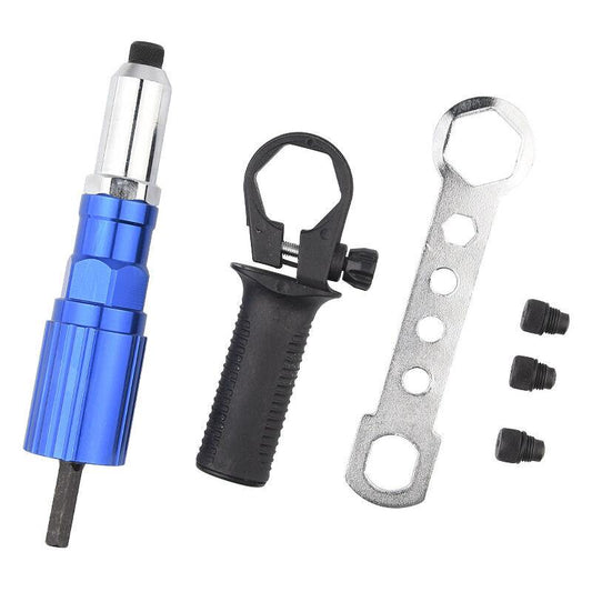 Blind Rivet Adapter To Rivet Gun - Riveting Bits For Cordless Screwdriver And Drill.