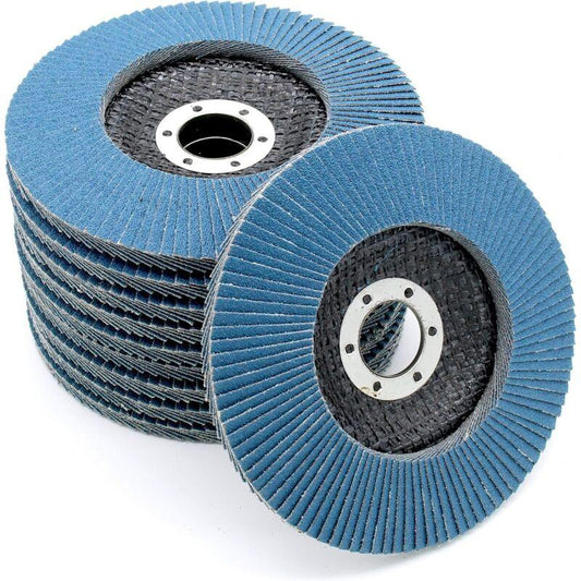 Compartment Discs â Blue â 10 Pieces â Ã 125 Mm â Grain 73 â Stainless Steel â Abrasive Discs â Flap Discs.
