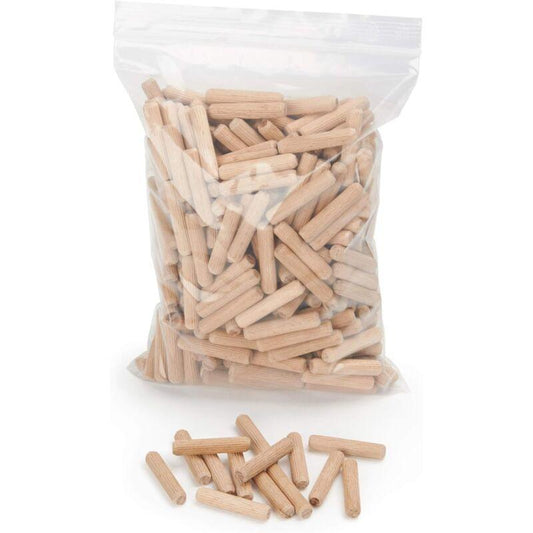 400 pcs Of Wooden Dowels 8 Mm X 50 Mm - Solid Beech Wood Dowel Ideal For Wood ROuter - Suitable For Drilling.