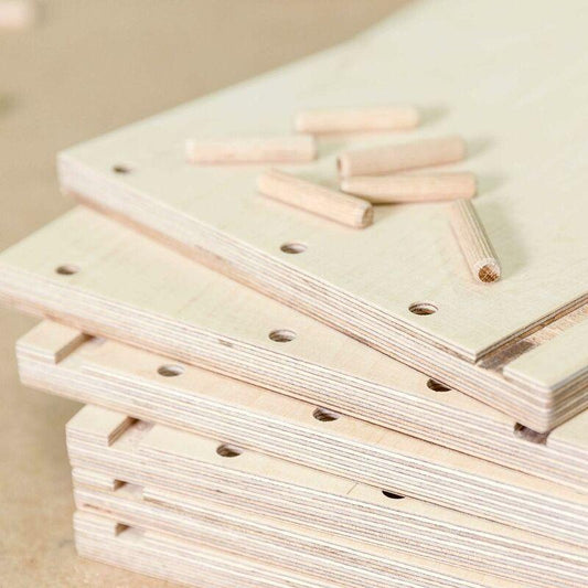 400 pcs Of Wooden Dowels 8 Mm X 50 Mm - Solid Beech Wood Dowel Ideal For Wood ROuter - Suitable For Drilling.