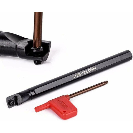 4 pcs Turning Tool Holder + Ccmt09T304 Carbide Inserts + T15 Wrench.