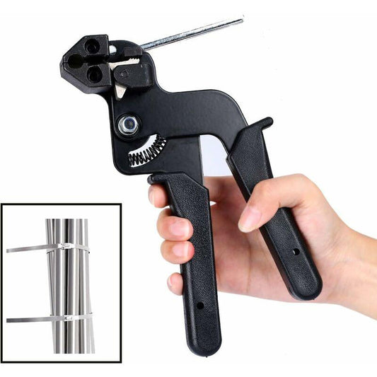 Stainless Steel Cable Tie Gun, Stainless Steel Cable Tie Pliers With Cutting Function, Metal Tie Gun, Cable Tie Gun.