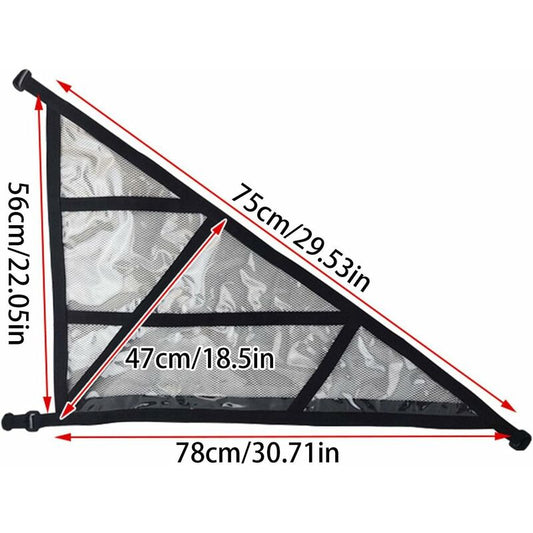 Ceiling Cargo Net - Triangle Car Ceiling Cargo Net Pocket Storage Net - Adjustable Double Layer Mesh ROof Organizer
