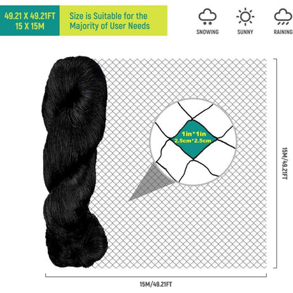 Anti Bird Netting For Aviary - Protective Chicken Netting 25Mm X 25Mm Mesh - Multipurpose Anti Pigeon Netting For