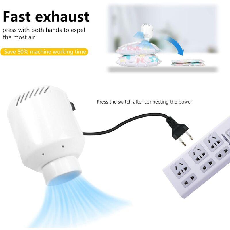 Electric Air Pump For Vacuum Storage Bags, 55W 220V Compression Bag Air Pump, Pa 45000 Air Pump (1 pcs).