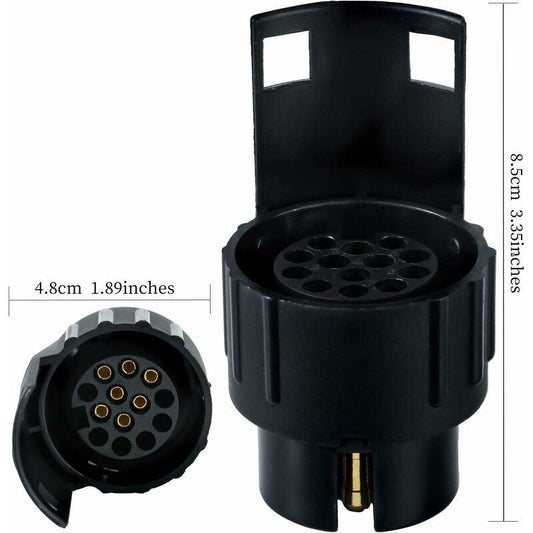 Trailer Plug Socket Adaptor,13 To 7 Trailer Towing Socket Adaptor For Trailer Truck Caravan Wagon.