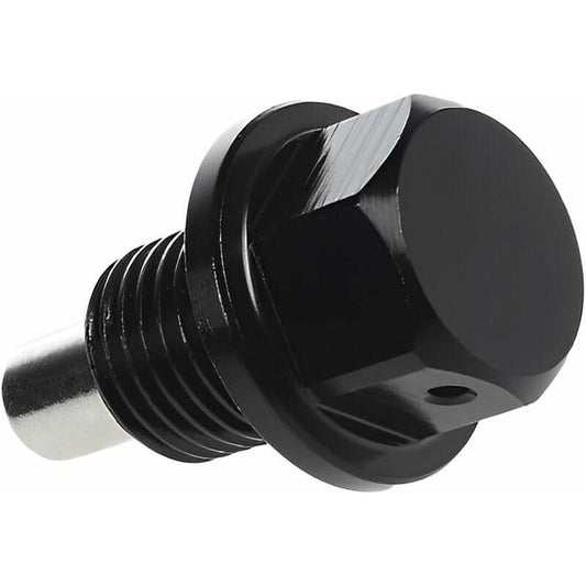 Oil Pan Screw, Universal Metal Anodized Magnetic Engine Oil Pan Nut Drain Plug Anti-Theft With Ring, Universal Oil Pan.