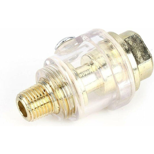 1/4'' Bsp Mini In-Line Oil Lubricator Air Tool Oil Lubricator Oiler Compressor Hose Automatic Lubrication For Pneumatic.