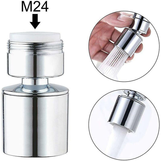 24Mm Dual Function Kitchen Faucet Aerator, Acs Certification, Chrome Male Thread (M24).