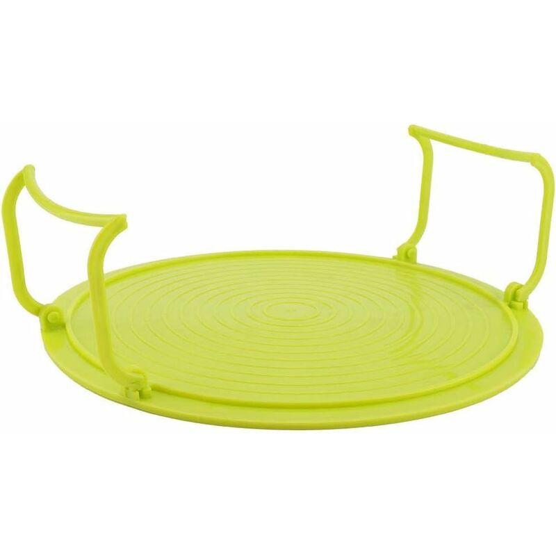 Microwave Oven Tray Holder Multifunctional Plastic Baking Tray Holder For Microwave Accessories With Handles And Plate,.