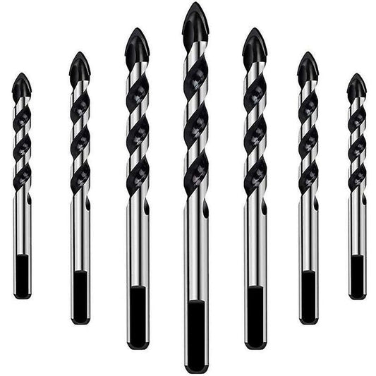 7 pcs Drill Bit Set For Tile, Glass, Concrete, Stone, Brick, Tiles, Ceramic And Mirrors(3Mm 4Mm 5Mm 6Mm 8Mm 10Mm 12Mm).