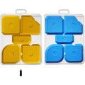 Fugset5G Professional Silicone Acrylic Spatula Smoother, Perfect Joint Remover, Pack Of 5, 1 X 5 Pieces Yellow.
