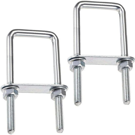 Square U-Bolts, 60X120Mm Stainless Steel U-Bolts, M8 U-Bolt With Frame Plate Nut And Washer, M8 U-Bolt For Fixing.