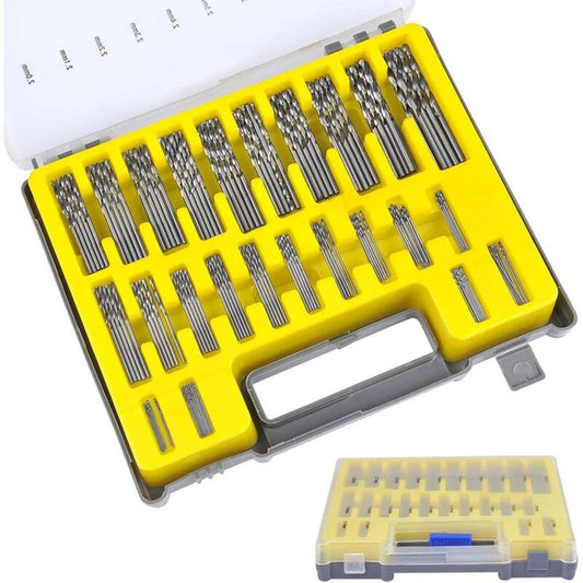 150 pcs Twist Drill Bits High Speed Steel Titanium Micro Drill Bit Set Tool 0.4Mm-3.2Mm For Wood, Metal, Plastic,.