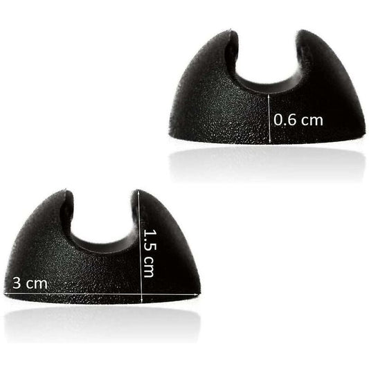 10 pcs Silicone Hairpin Furniture Leg Protectors - Black (10Mm)