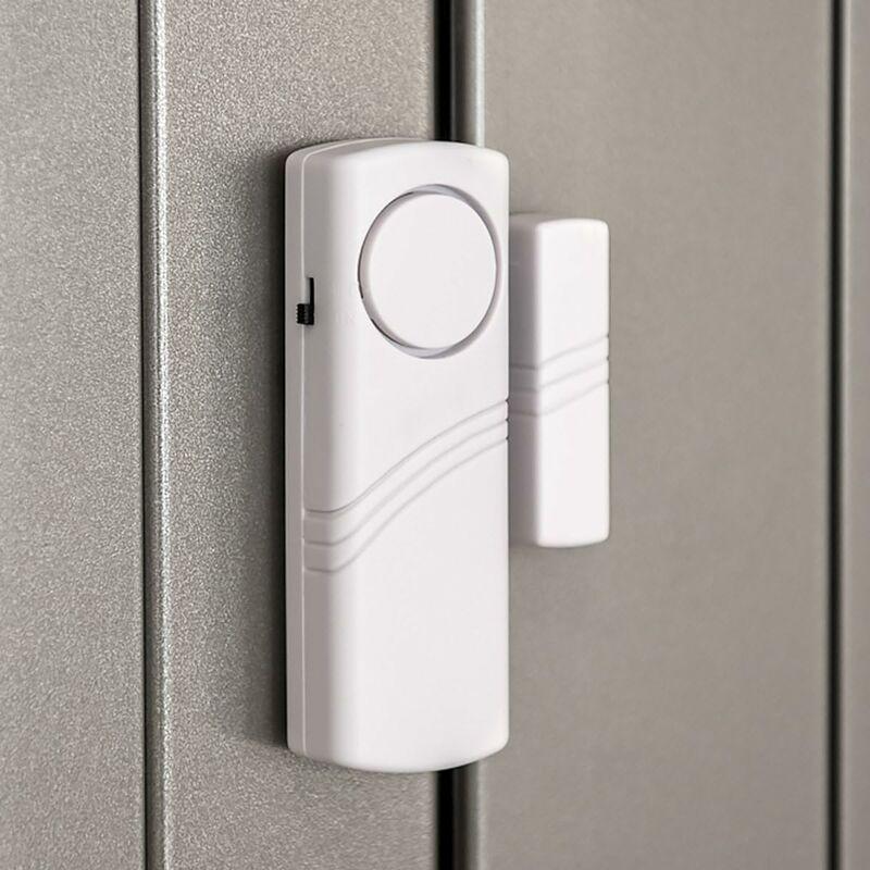 Door And Window Alarm - Pack Of 4 Wireless Intruder Alarms - Home Security Against Burglary - Magnetic Operation - 90 Db.