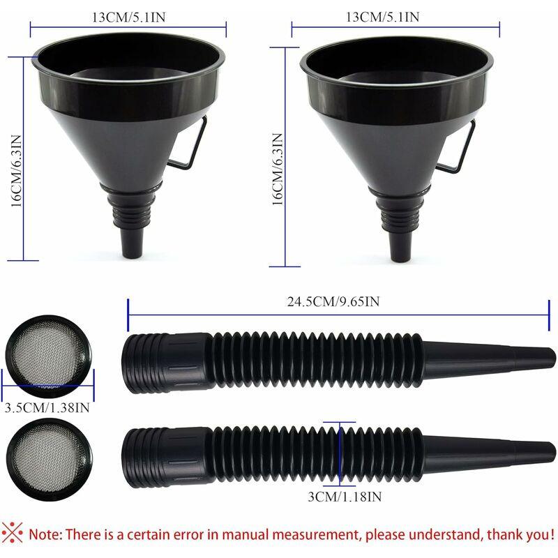 Plastic Multi-Function Oil Funnel With Flexible Extension Nozzle For Cars And Motorcycles, Engine Oil, Liquid, Diesel,.