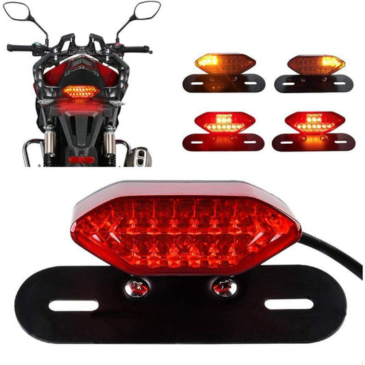 20 LED Motorcycle Tail Light Integrated Motorcycle LED Brake Light & Turn Signal Light Motorcycle LED Driving Lights.